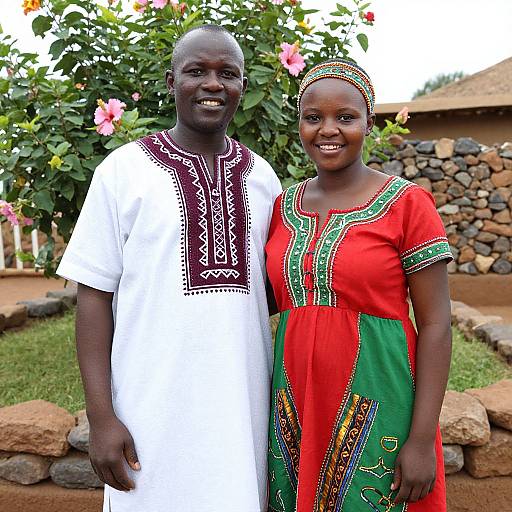 Realistic Portrait of Xhosa Couple