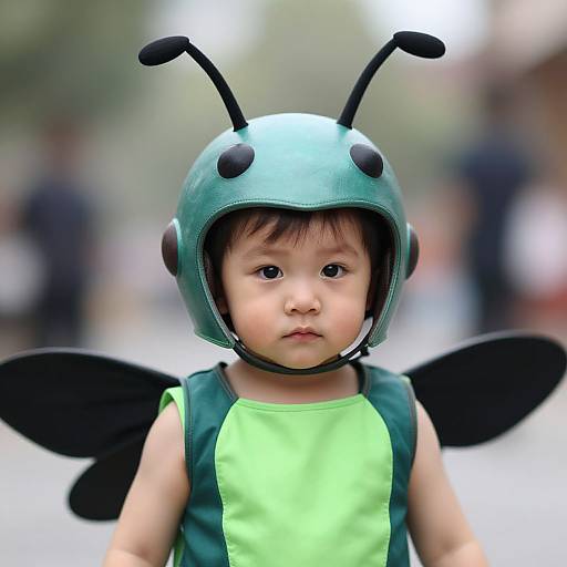 Realistic Infant Bug Costume Portrait