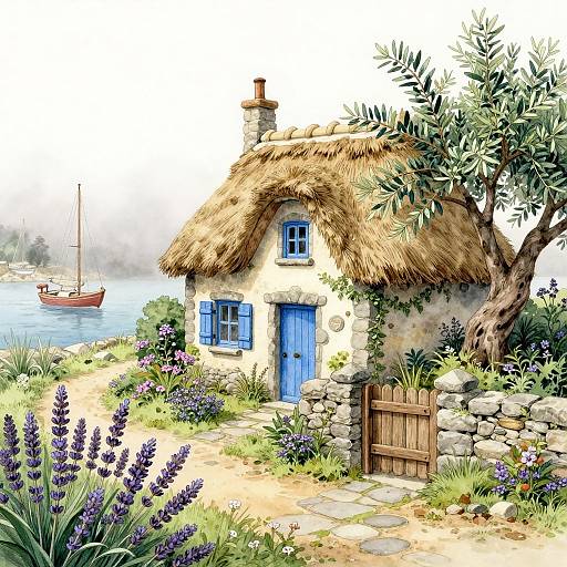 Medieval Cottage by Foggy Harbor