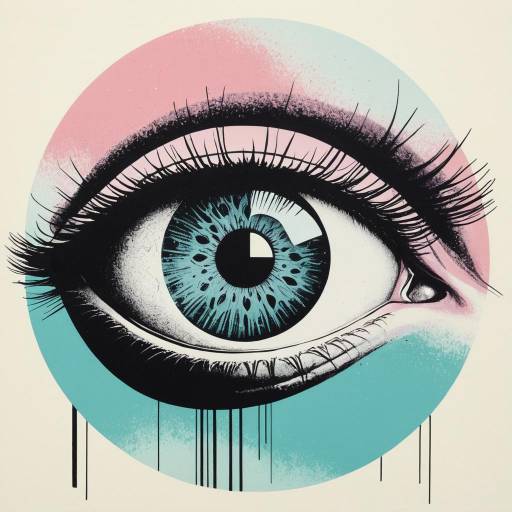 Surreal Pastel Eye Illustration
