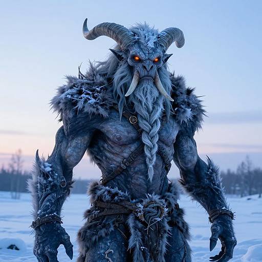 Desolate Frost Giant in Twilight Winter
