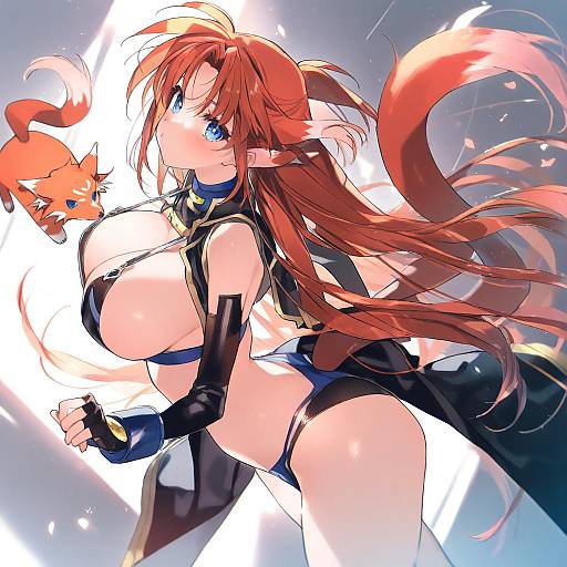 Illustration of Arf, lyrical nanoha in the style of Toujou sakana