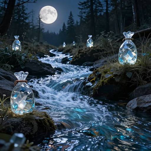 Uphill Rivers of Liquid Glass