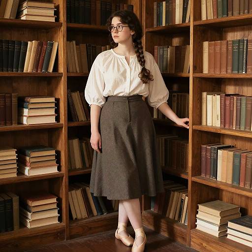 Impressionist Portrait of Thoughtful Student