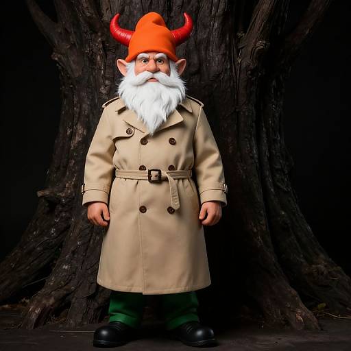 Colorful Bearded Gnome Portrait