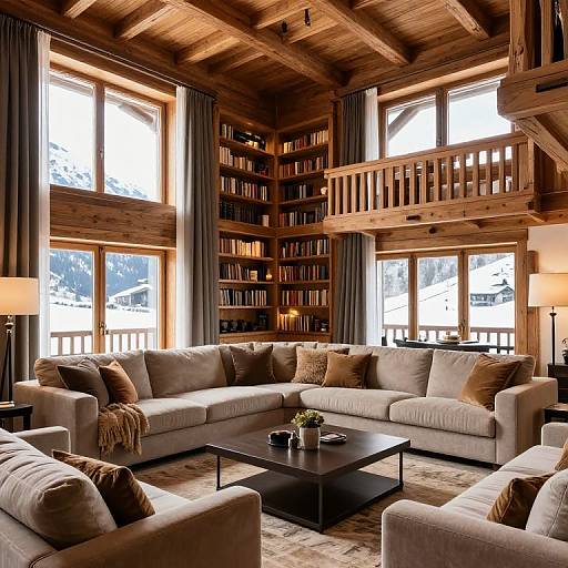 Cozy First Floor Chalet Living Room