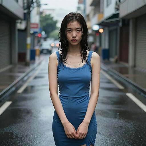 Moody Urban Portrait of Woman