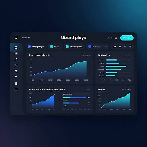 Neon Dark Mode Data Dashboard