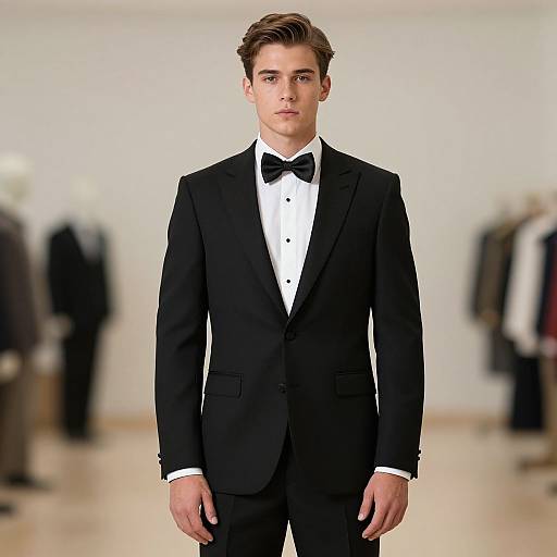 Realistic Male Ballroom Outfit Portrait