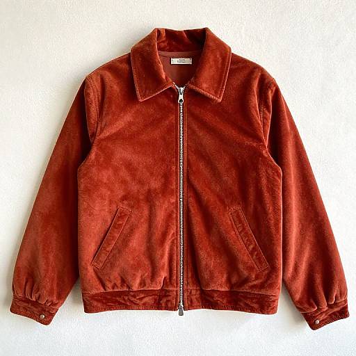 Vintage 1970s Rust Velour Jacket