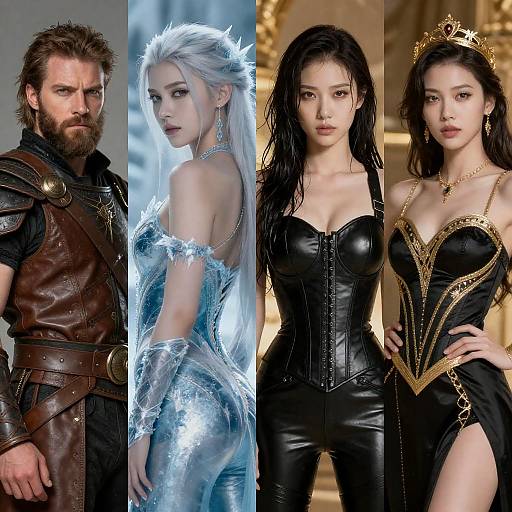 Dramatic Characters in an Icy Setting