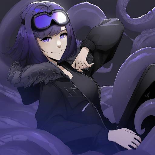 Illustration of Andreana (arknights), arknights in the style of Vashperado