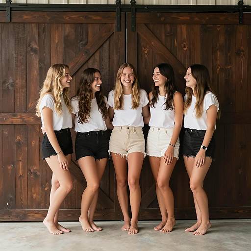 Joyful Women in Summer Attire