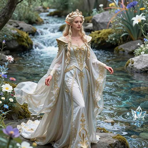 Elegant Elf Queen by Enchanted River