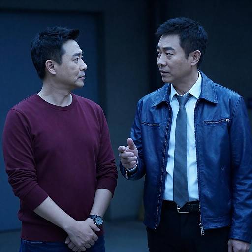 Industrial Night Portrait of Two Men