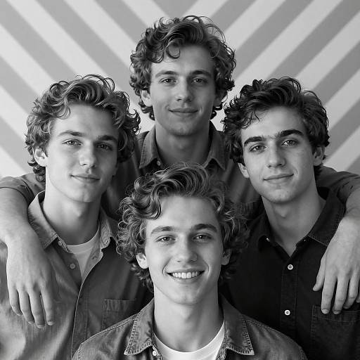 Candid Bonding Moments in Black and White