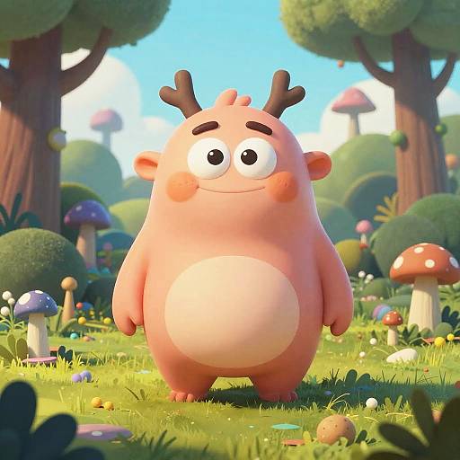 Surreal Cartoon Fantasy Creature