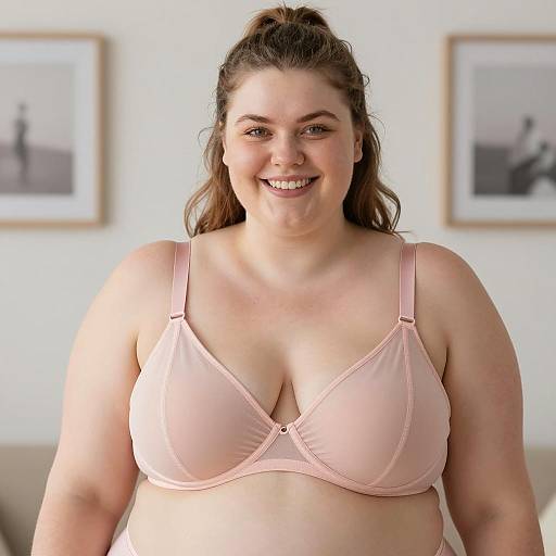 Confident Plus-Size Woman Smiling Portrait