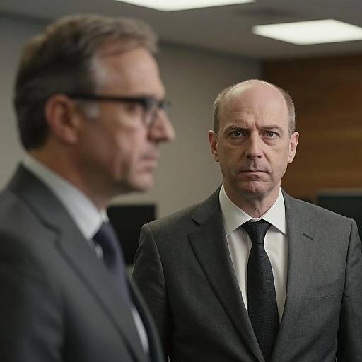 Intense Office Portrait of Two Men