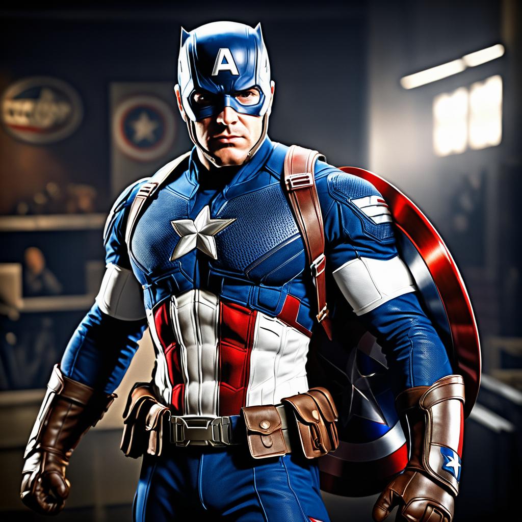 Photorealistic Captain America on Nikon