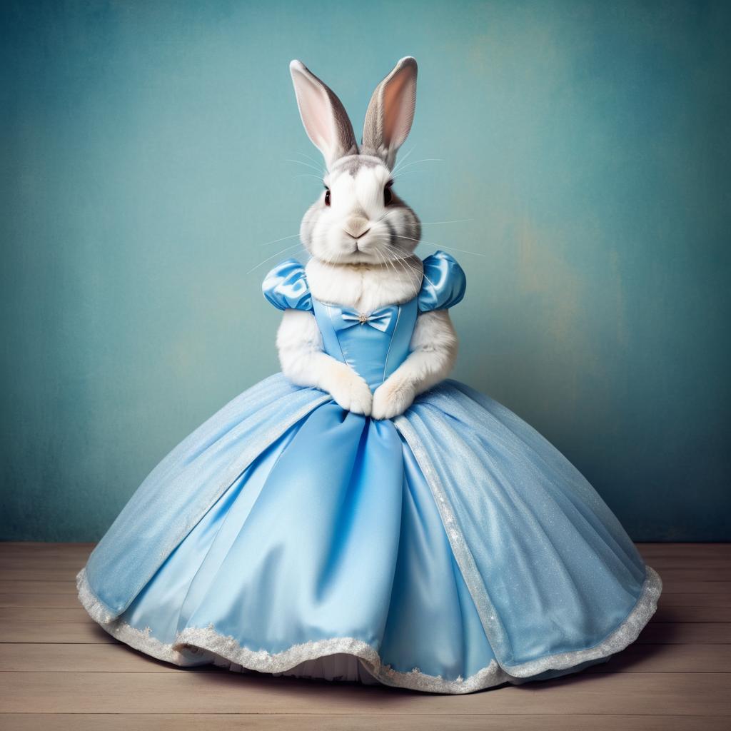 Whimsical Rabbit as Cinderella Portrait