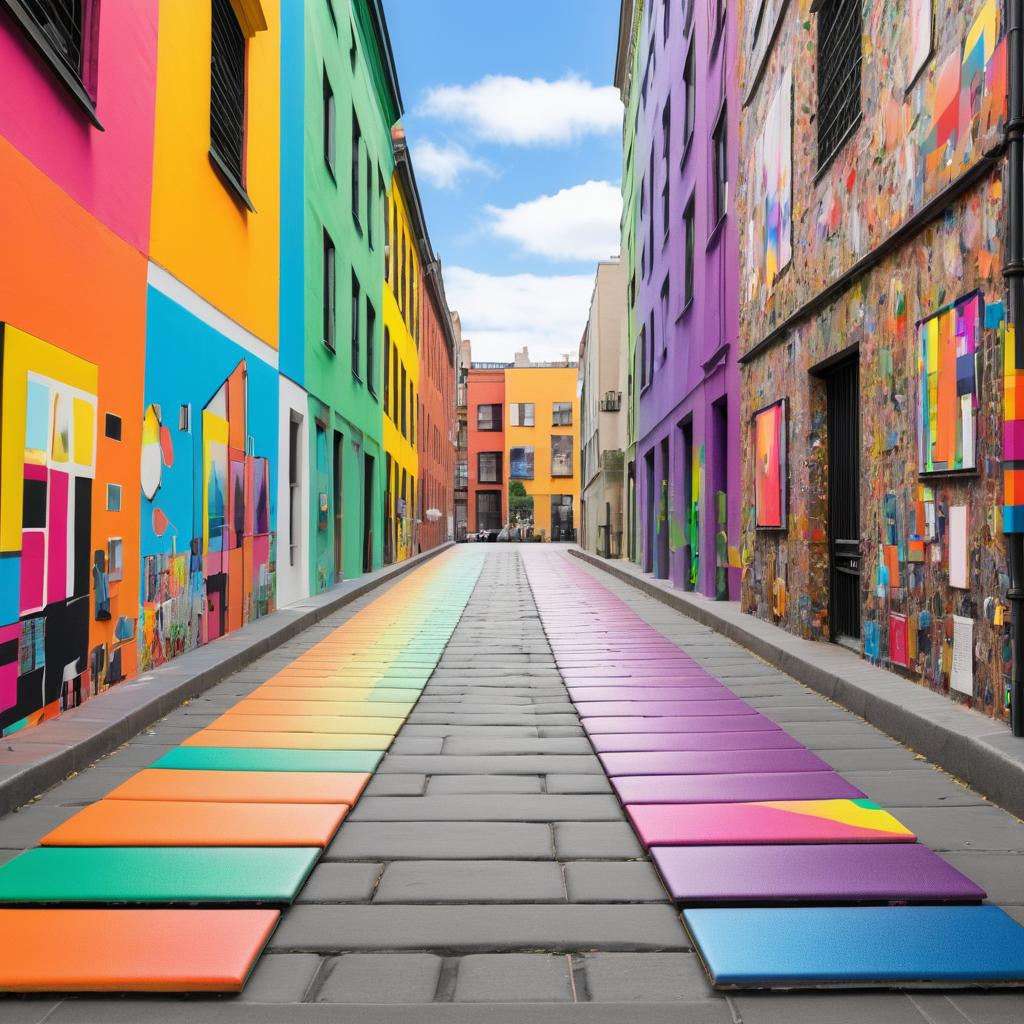 Vibrant Urban Street Art Installation