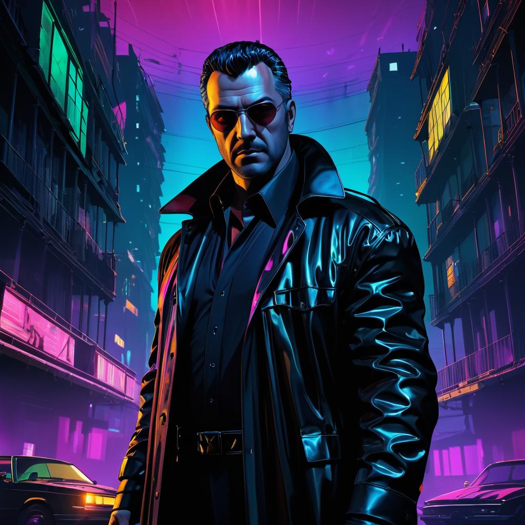 Surreal Neo-Noir Vigilante Character Design