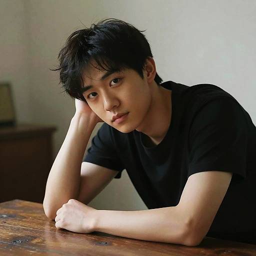 Photorealistic Leaning Forward Pose