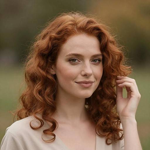 Captivating Portrait of a Redhead Woman