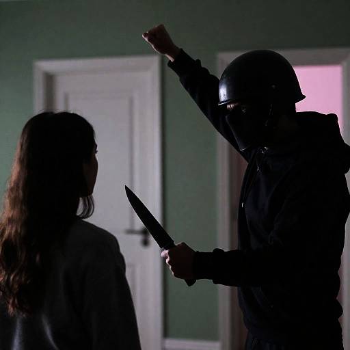 Intense Confrontation in a Blurred Setting