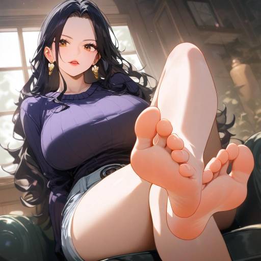 Barefoot Beauty in One Piece Style