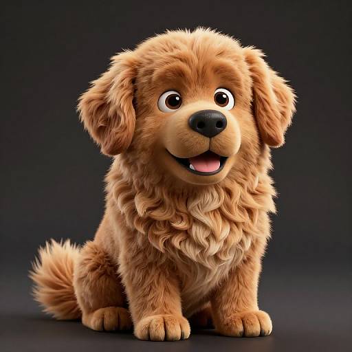3D Animated Realistic Newfoundland Dog