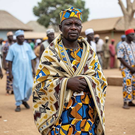 Photorealistic Nigerian Man in Traditional Attire