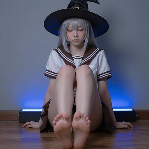 Pale Witch in LED Glow