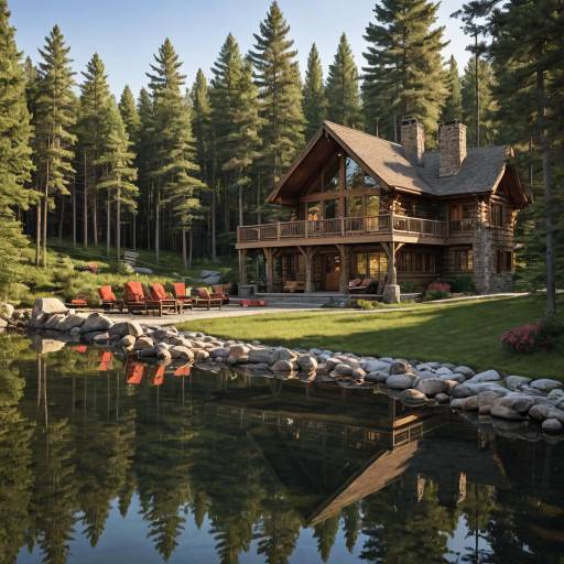 Serene Lakeside Log Cabin Retreat