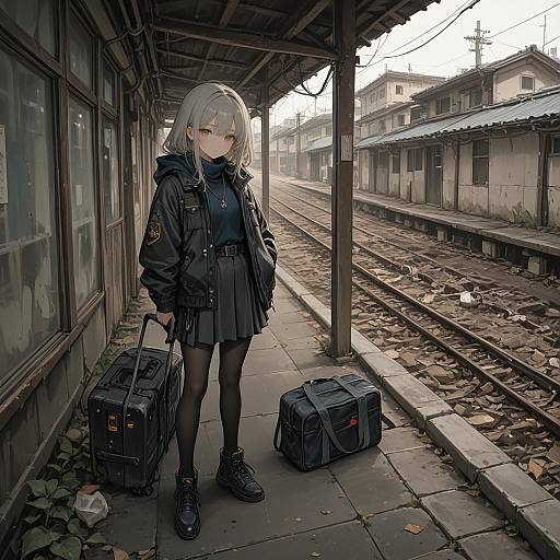 Seductive Girl Posing Playfully