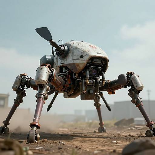 Hyperdetailed Giant Mining Drone