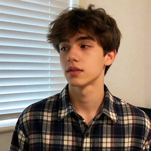 Casual Indoor Portrait of Young Man