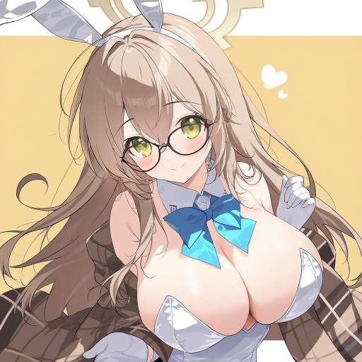 Illustration of Akane (bunny) (blue archive), blue archive in the style of Mikeou