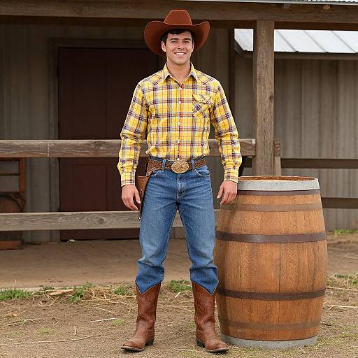 Western Cowboy Costume Portrait