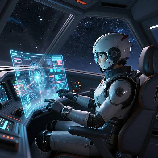 Dynamic Macross Mecha Pilot Scene