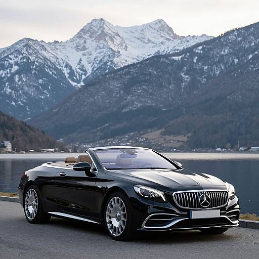 Luxurious Mercedes-Maybach S 650 Cabriolet at Waterfront