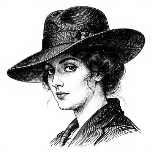 Gustave Doré Style Alluring Lady Portrait