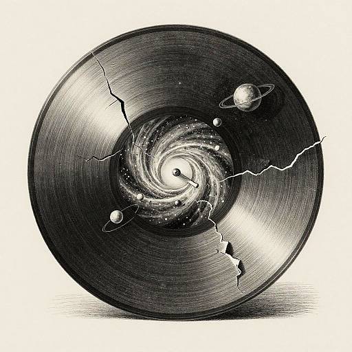 Trompe-l'œil Cosmic Vinyl Illusion