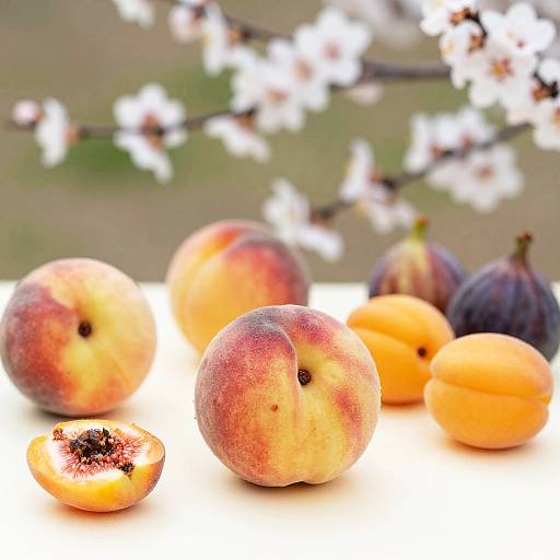 Soft Ivory Orchard Still Life Bokeh