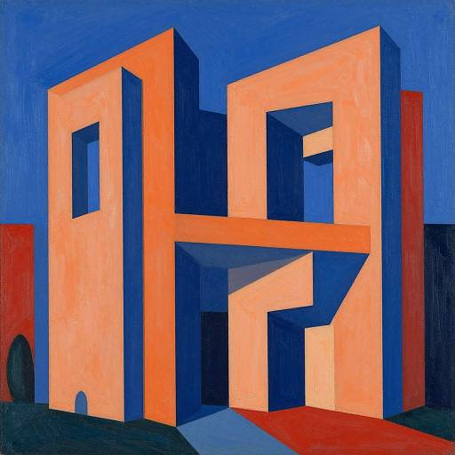 Abstract Geometric Architectural Art