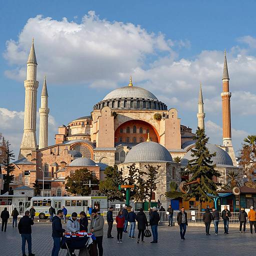 Hagia Sophia in Istanbul at Sunset