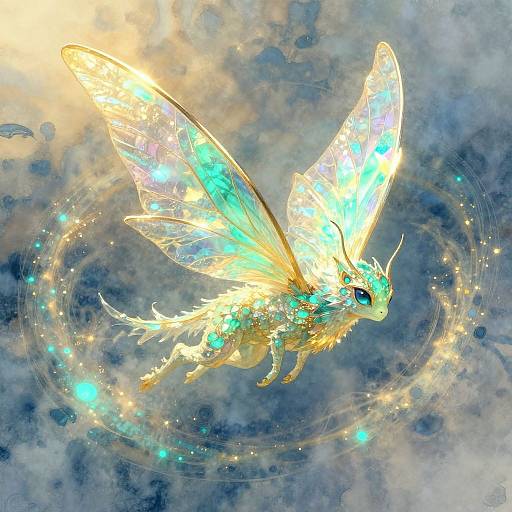 Majestic Luminari Soaring in Vortex