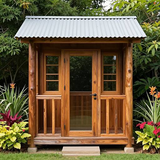 Rustic Telegraph Pole Cubby House