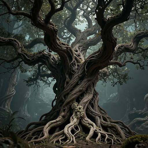 Intricately Detailed Fantastical Tree